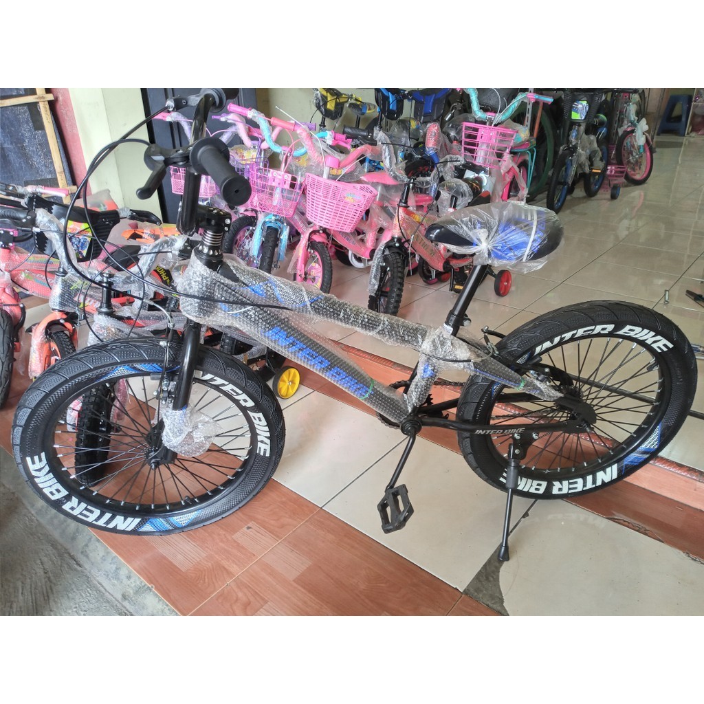 Sepeda BMX 20 Ban 3.0 Inter Bike Warna Biru