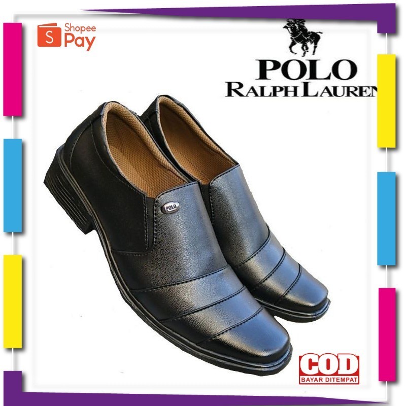 UKURAN SIZE 37 38 39 40 41 42 43 44 45 / Best Seller  Sepatu Pantofel Hitam Pria Slop Formal Kerja C