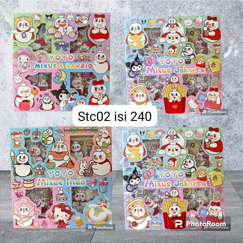 

{SyafaStore} Sticker MIXUE Viral Waterproof Sticker Botol Minum Tumblr Viral Lucu Isi 100 lembar Per Box tas imfort kipling