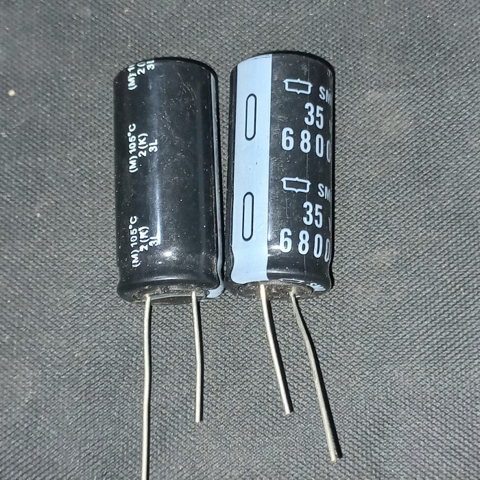 kapasitor nippon 6800uf 35v elko elco capasitor 6800 uf 35 v capacitor F