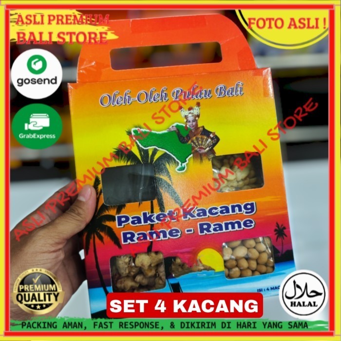 

SET 4 OLEH OLEH MAKANAN CEMILAN CAMILAN SNACK KULINER KHAS ASLI ORI ORIGINAL BALI KACANG