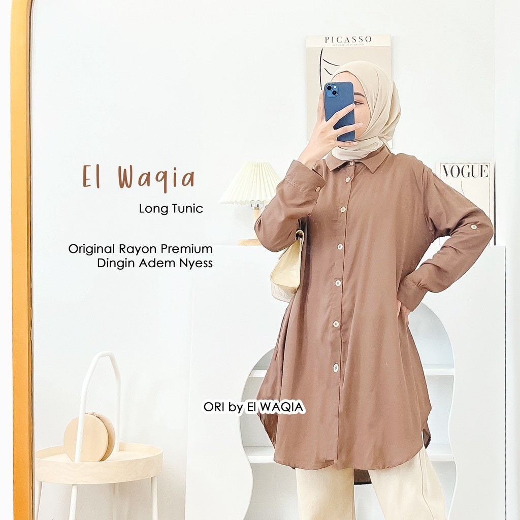 PROMO Baju Atasan Tunik Wanita Katun Rayon Premium Casual Mewah