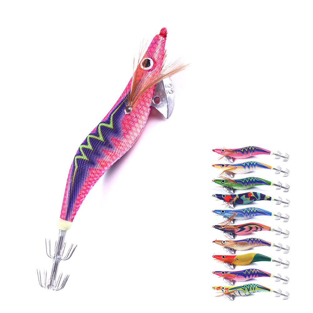 TERMURAH SQUID JIG HENGJIA  UMPAN CUMI TIRUAN MODEL UDANG SIZE 2.5 3.0 3.5 EGI EGY TERDAPAT RATTLE G