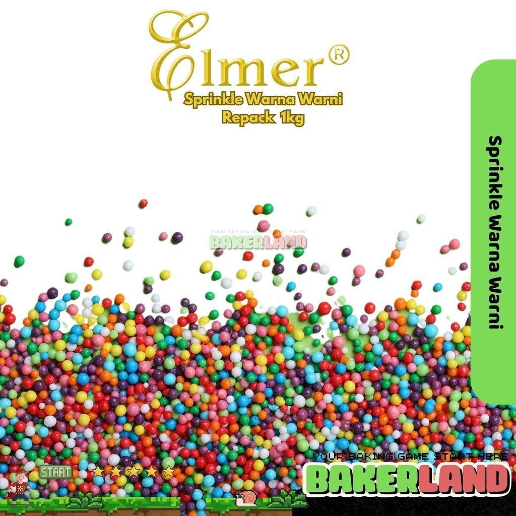 

Elmel Springkle / Springkle Elmer / Toping Springkle Elmer / Springkle Warna Warni 1kg / Toping Springkle Elmer Warna Warni
