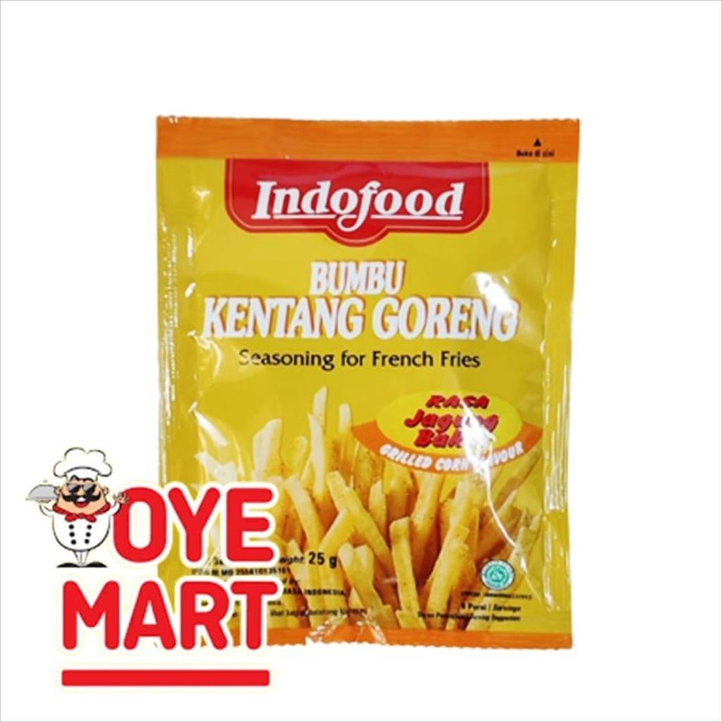 

INDOFOOD BUMBU KENTANG GORENG RASA JAGUNG BAKAR 25GR