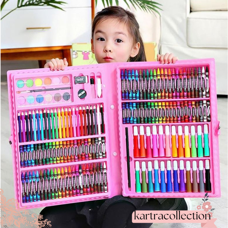 

Stationary Set isi 86 Pensil Crayon Warna Cat Air / Perlengkapan Sekolah Menggambar Anak / Alat Warna KTC