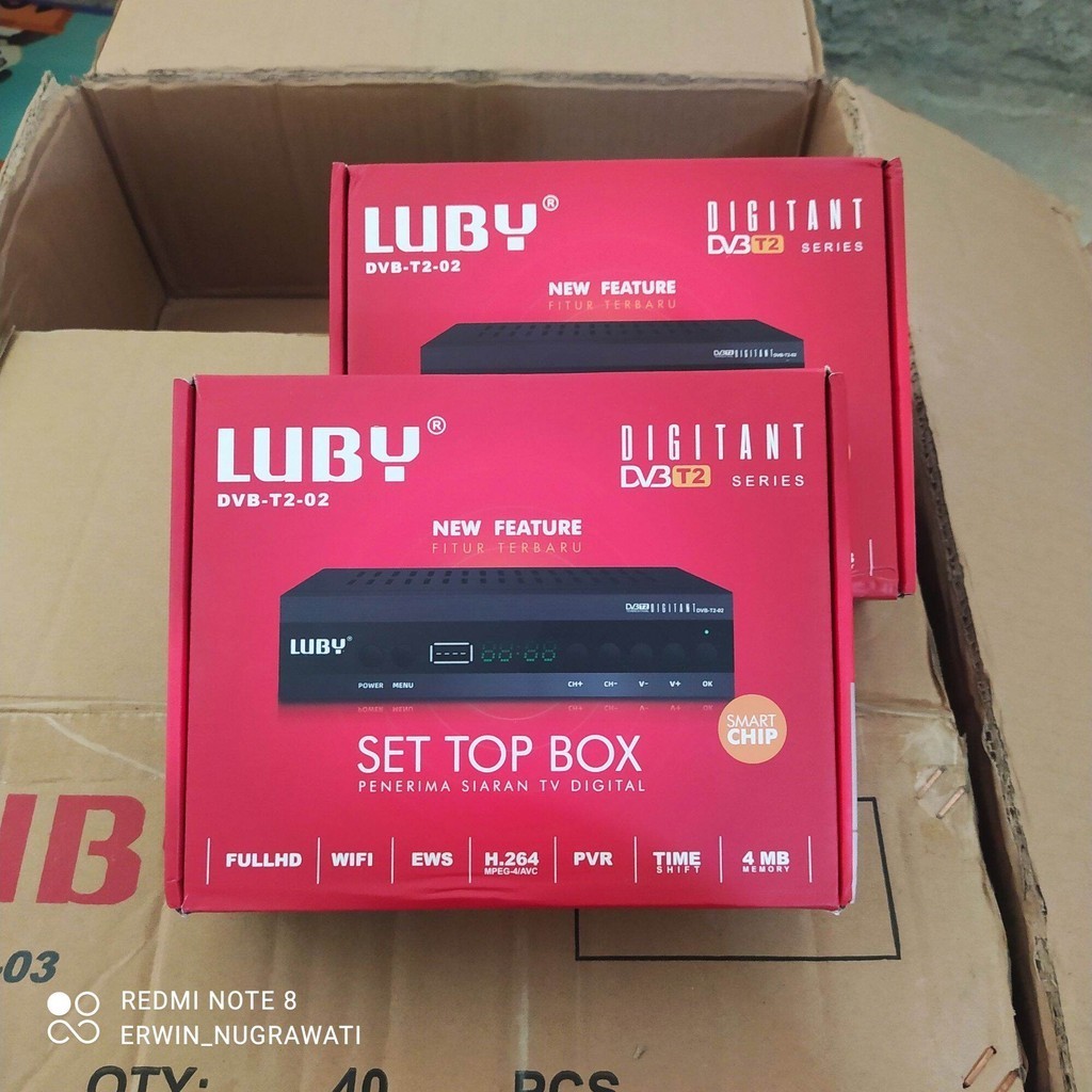 TERURAH STB TV Digital Set Top Box DVB T2 - Luby DVB-T2-02