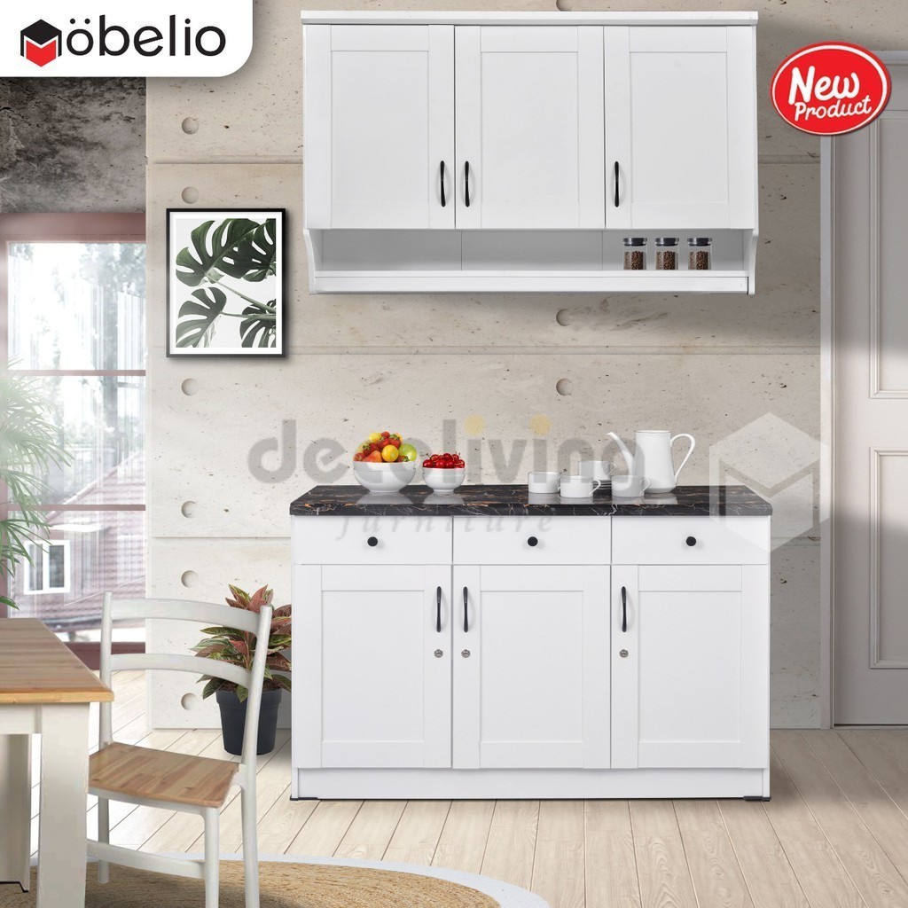 Kitchen Set Atas Bawah Lapis Hpl Dan Decosit Minimalis Modern Varian 2 Pintu Dan 3 Pintu Sudah Dirak