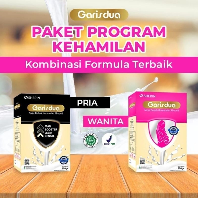 

SUSU GARIS DUA | Susu Etawa Kambing Pria dan Pejuang Promil | Extra Almond 100% ORIGINAL