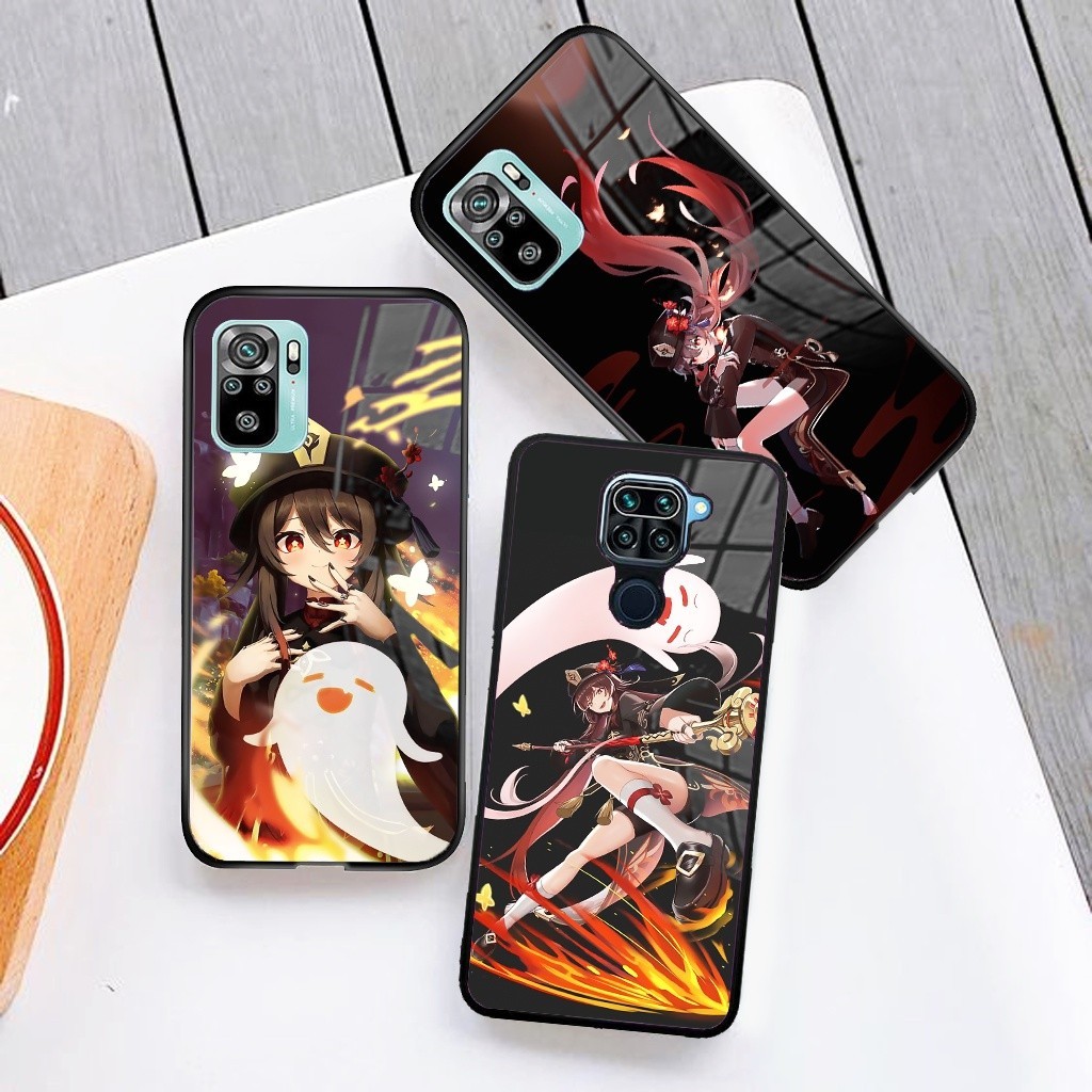 LIGHT CASE (RM39) CASE GLOSSY XIAOMI REDMI NOTE 5 6 7 8 9 10 10S PRO | CASE HAPE MOTIF HUTAO GENSHIN