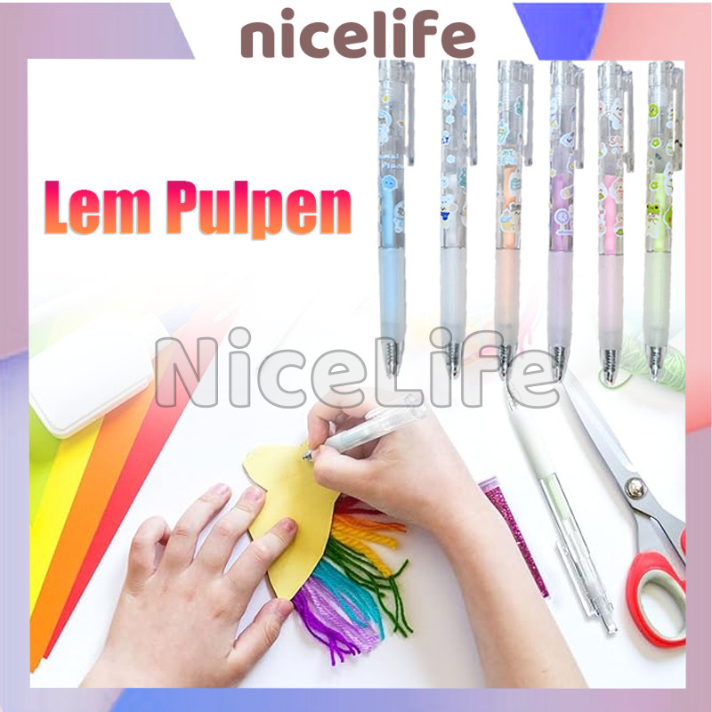 

Color Glue Pen Pastel / Glue Pen Pelpen Pena Lem / Glue Pen Stiker Scrapbook Diy/ Glue Pen Lem Cair Dot Kecil Diy Craft