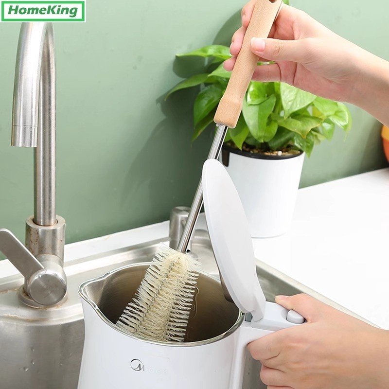 Dapur Rumah Tangga Kayu Pegangan Kuas Sikat Multi-Guna Botol Anak-Anak Mesin Silsut Mesin Dinding Me