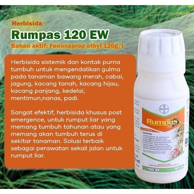 RUMPAS 120EW Herbisida 100ml Obat Rumput Sistemik & Kontak Daun Sempit