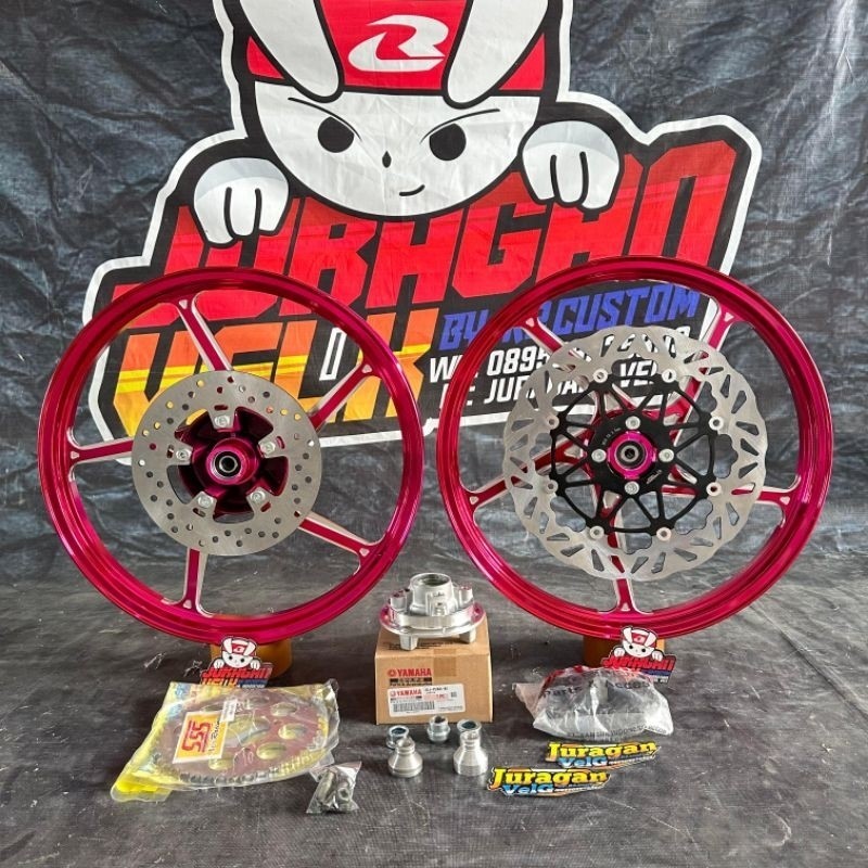 wheelset velg VND ak55 pnp crf cbr tiger klx dtracker ninja  supra 125 dd gtr sonic satria fu model 