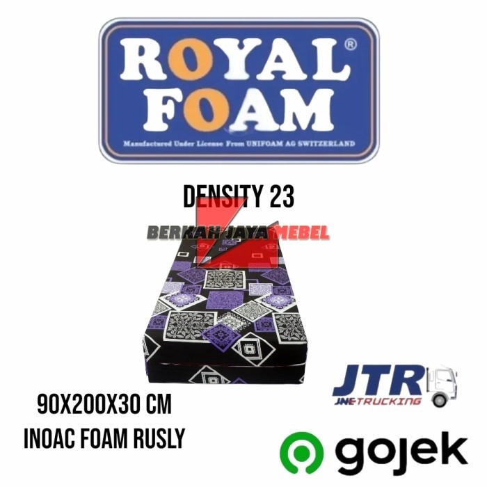 (COD) kasur busa royal foam 90x200x30 cm garansi 15 tahun