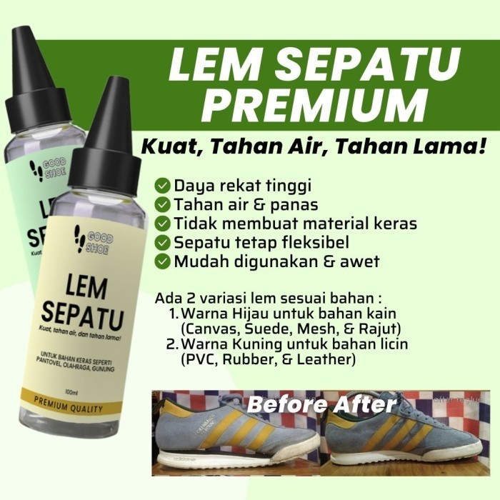 

Lem Sepatu Super Kuat Kulit Perekat Shoes Adhesive canvas suede karet