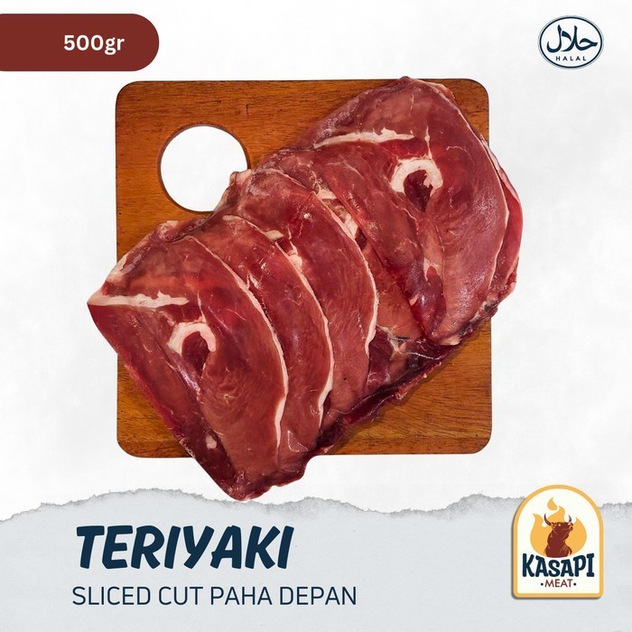 

Daging Teriyaki Slice 500gr Daging Sliced Rendah Lemak