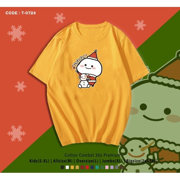 BAJU CHRISTMAS COUPLE / PENTOL EDITIOM/ QUBY / CUSTOM TEE /  - INFO ADMIN, M