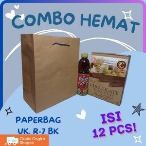 

Paperbag R7 BK Cokelat Polos Ukuran 20x10x25 cm Isi 12 Pcs / Paper Bag / Tas Kertas / Tas Souvenir / Tas Hajatan / Tas Kado / Tas Snack / Hand Bag