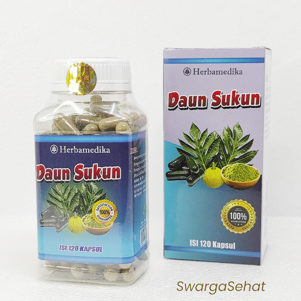 

Daun Sukun Kapsul Herbamedika Isi 120