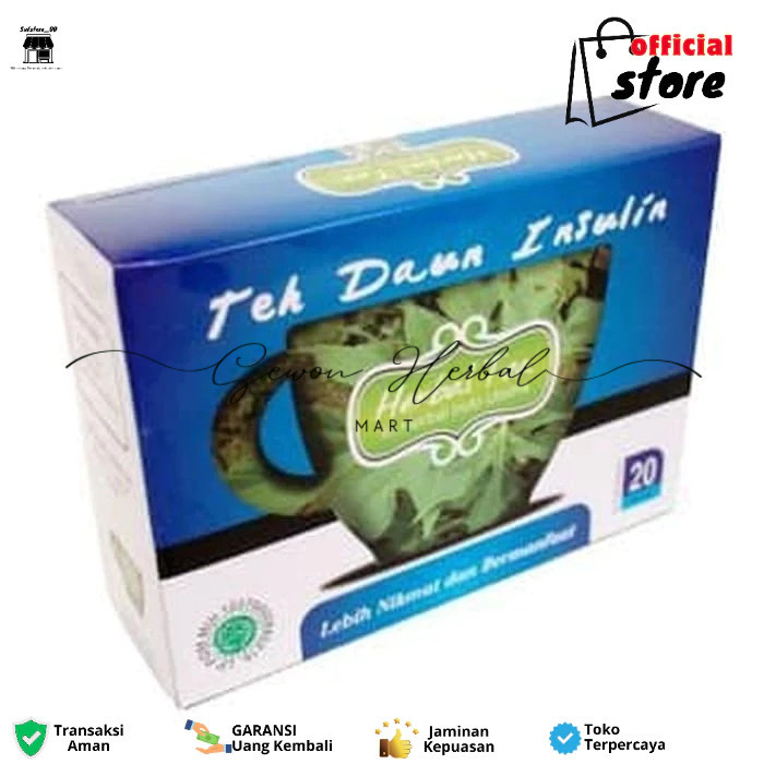 

Teh Daun Insulin Herbal Indo Utama - Teh Insulin HIU - Teh Diabetes