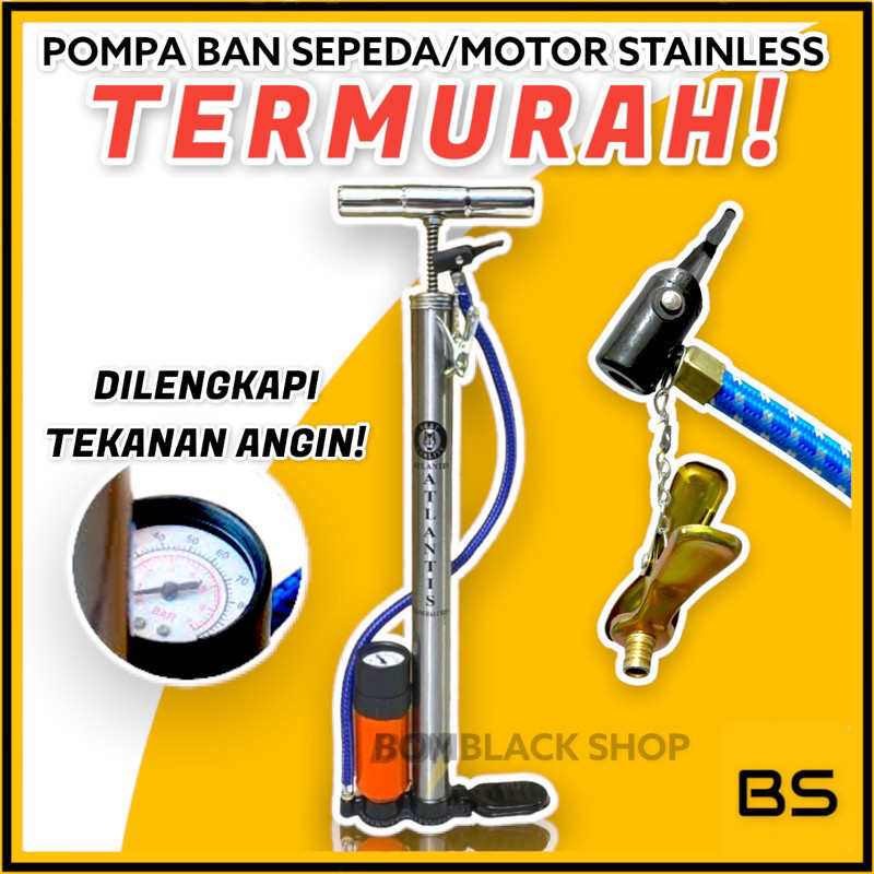 CUCI GUDANG GAN  Pompa Ban Motor Pompa Sepeda Motor Kompa Angin Ban Motor Pompa Sepeda Dan Motor Pom