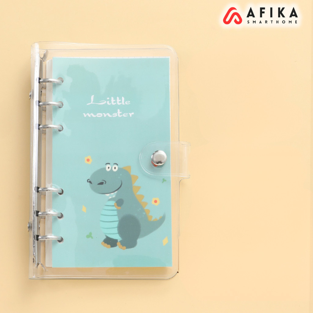 

Buku Binder Catatan Notebook Horizontal Grid Ring Snap A6
