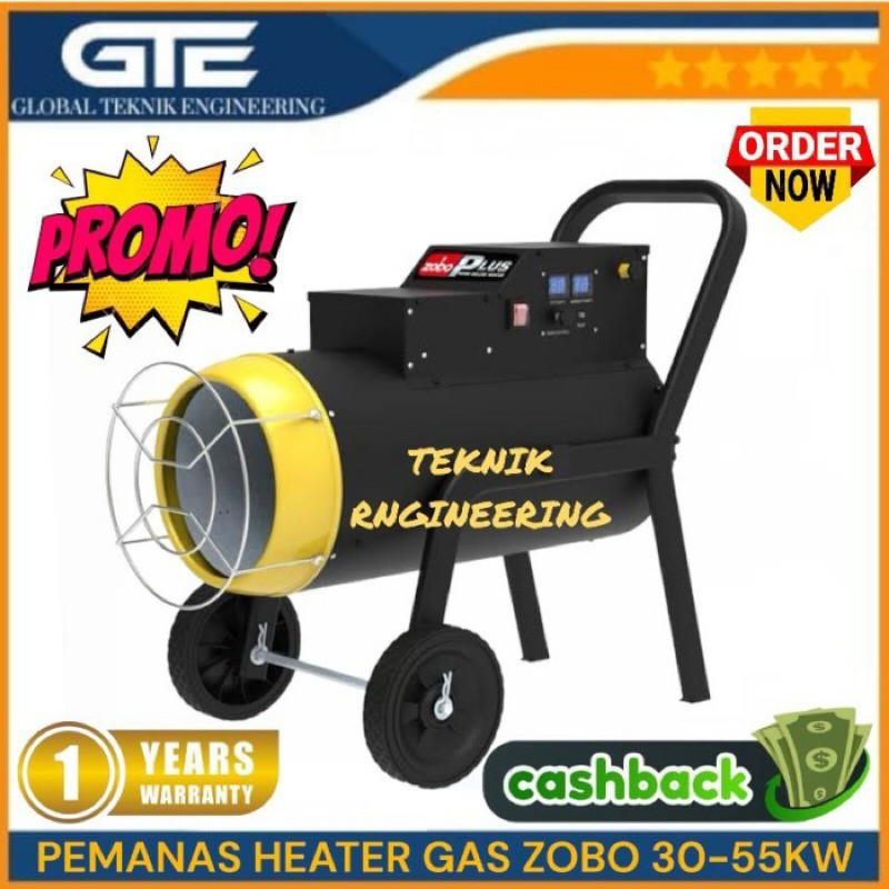 Pemanas heater gas ZOBO 30-55kw Pemanas Bronding Kadang Ayam Ternak