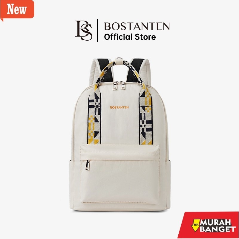 tas laptop wanita terviral- Bostanten Ransel Pria Ransel Wanita Tas Couple Tas Kanvas Unisex Tas Pel