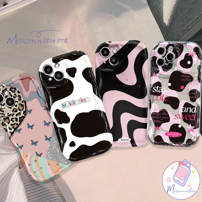 Missconnie Penutup Tepi Bergelombang 3D Untuk Redmi 11A 12 9A 12C 9C 10A 9 10 10C A1 A2 9C NFC Note 