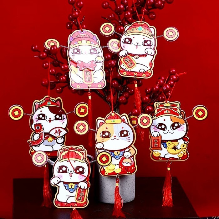 

angpao gantung/gantungan angpao/angpao lucu/chai shen/cai sen - kucing