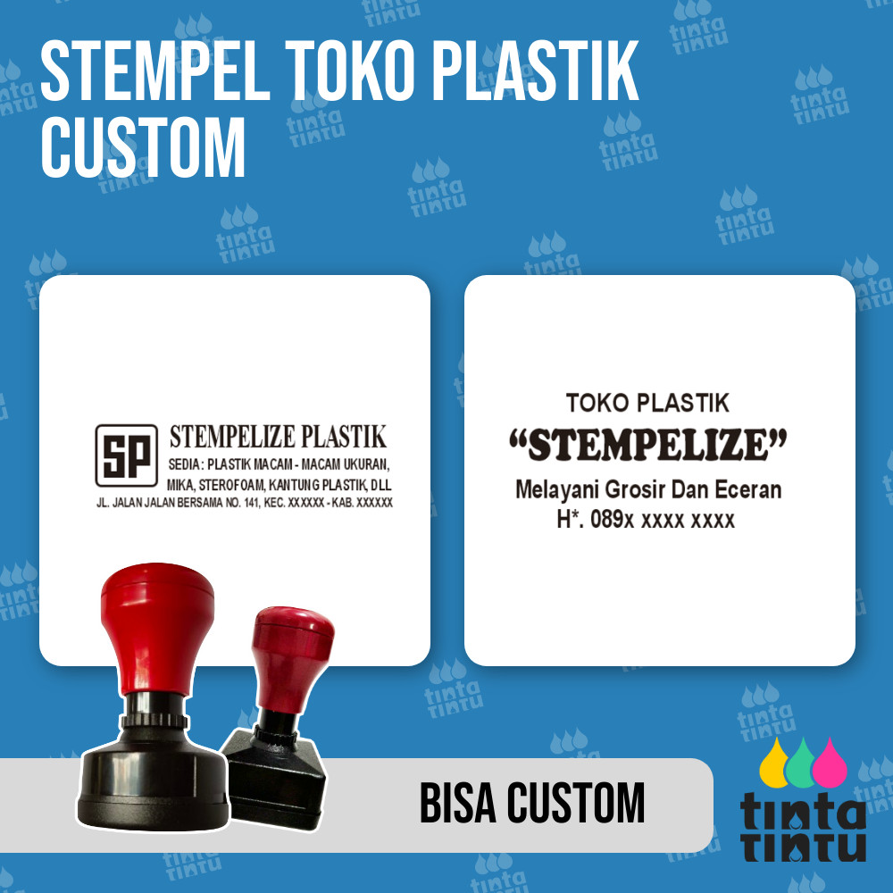 Stempel Toko Plastik Custom