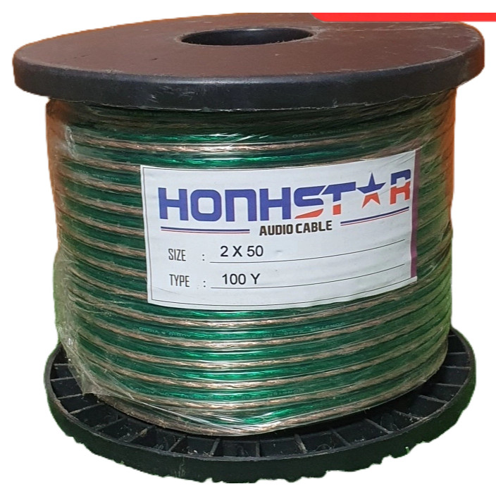 KABEL AUDIO TRANSPARAN HONHSTAR 2X30 2X50 2X80 2X120 100YARD/80METER & 300YARD/240METER /FREE BOBIN