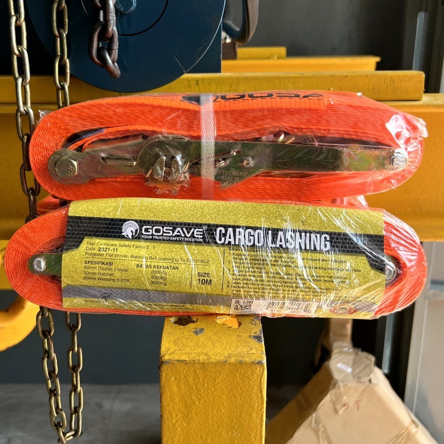 Grosir - 10 Ton Ratchet Tie Down 4 cm X 4M/6M/8M/10M 5 cm X 6M/8M Rachet Pengikat Barang Sistem Carg