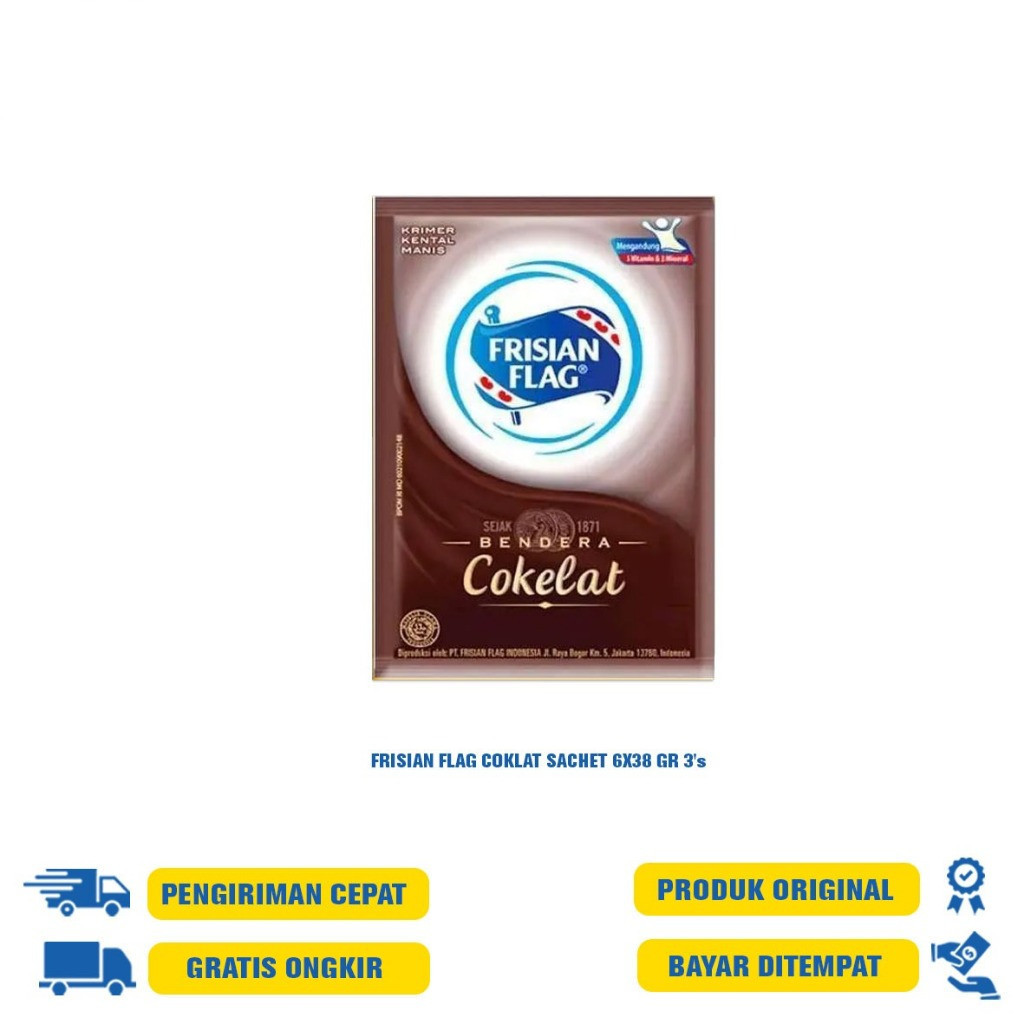 

FRISIAN FLAG SUSU KENTAL MANIS PUTIH COKLAT FULL CREAM GOLD SACHET 6X38GR