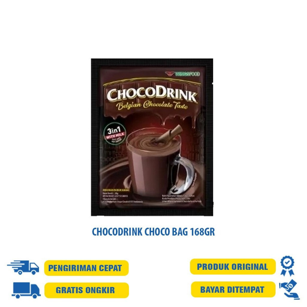 

CHOCODRINK CHOCO 10SX28G & CHOCO BAG 168 GR/MINUMAN COKLAT