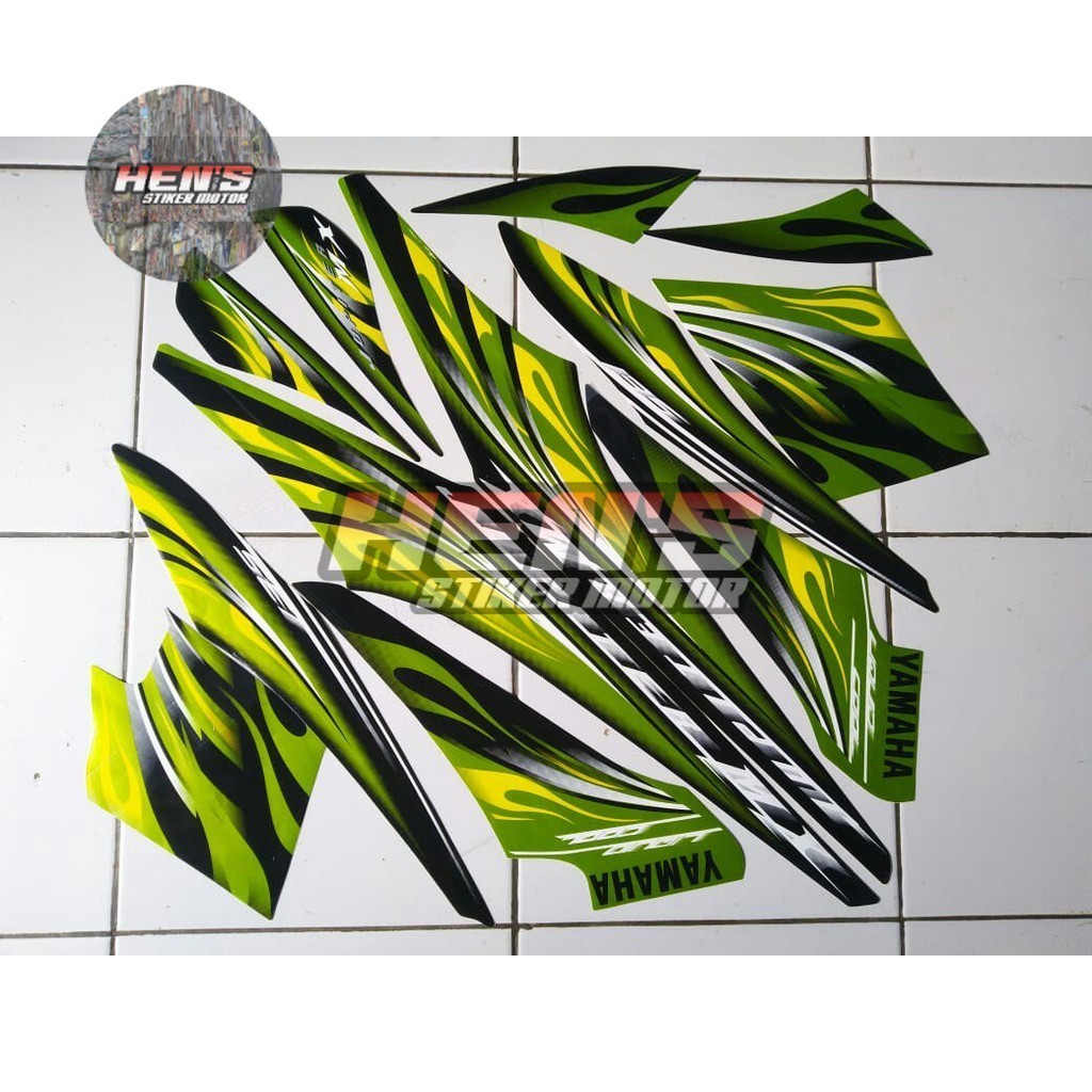 STRIPING MOTOR JUPITER MX 135 2009 HIJAU