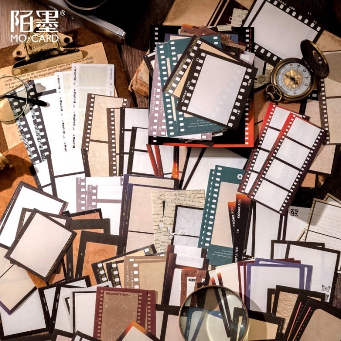 

InJO 100 Pcs Kertas Paper Deco Vintage Scrapbook Journal Set Paper Kit Aesthetic Kertas Hias