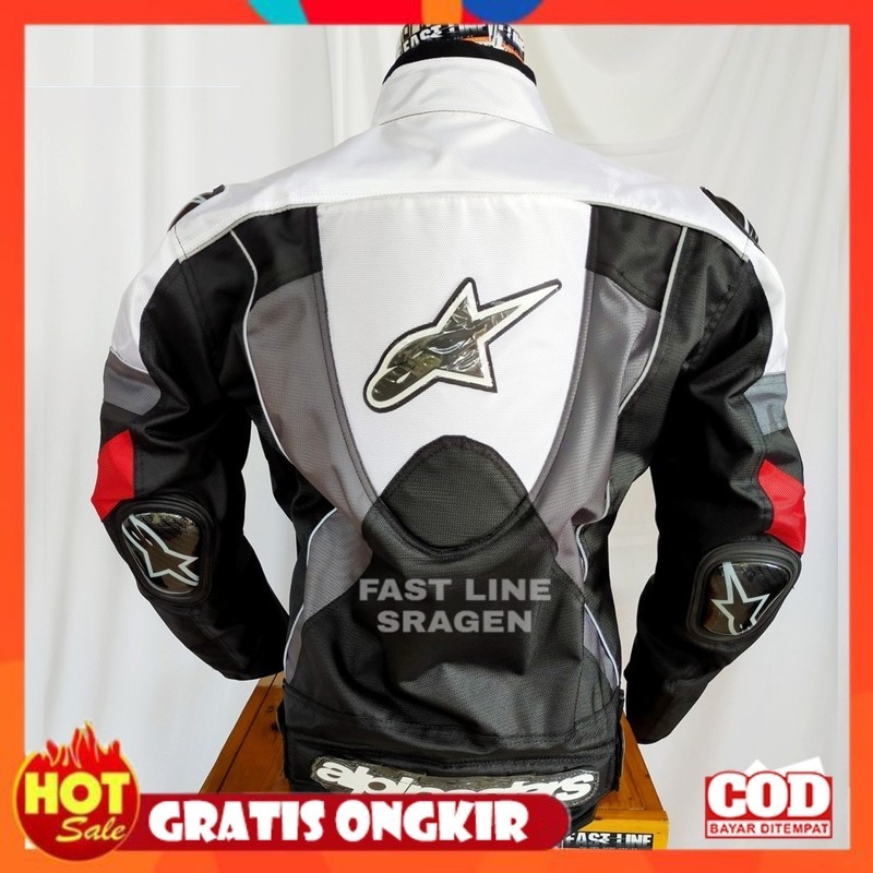 [PREMIUM ORIGINAL] Jaket touring motor Pria Touring Punuk Moto GP brutal waterprof safety biker Dobe