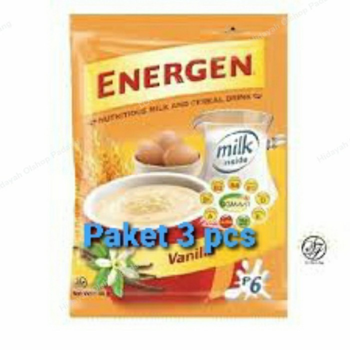 

Energen rasa vanila 35 gr paket 3 pcs