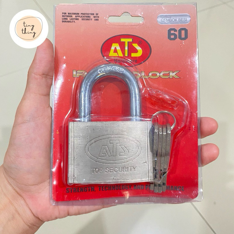 Kunci Gembok Stainless Anti Karat / Anti Maling / Gembok Pendek /  Gembok Rumah / Gembok Pagar / Gem