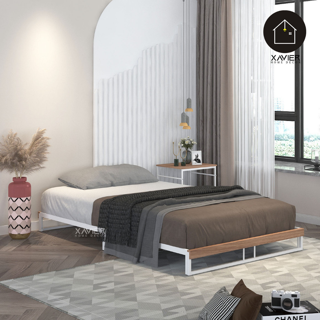 Xavier Home Decor - Tempat Tidur Minimalis 120x200 / Dipan Minimalis Besi 160 x 200 / Dipan DIY / Ra