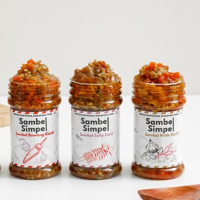 

Roux Sambel Simpel - Isi 4 Botol : Sambel Bawang/Mede/Cumi/Tongkol - Pilih