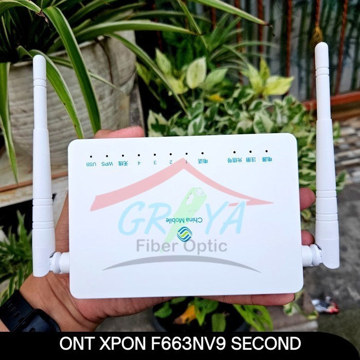ONT F663 NV9 Second XPON Modem F663NV9 Lengkap Adaptor 12V 1A