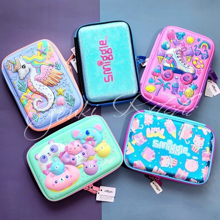 

✨NEW✨ -Tempat pensil Smiggle Hardcase 3D EVA waterproof Sports - Puppy