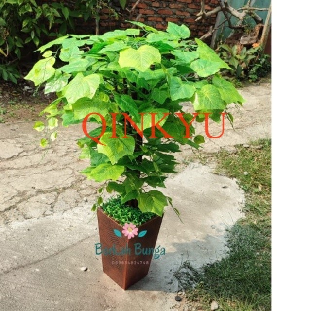 Pohon Plastik Anggur Artificial 100cm/Daun Anggur Plastik/Pohon Anggur Dekorasi Hiasan Rumah/Pohon A