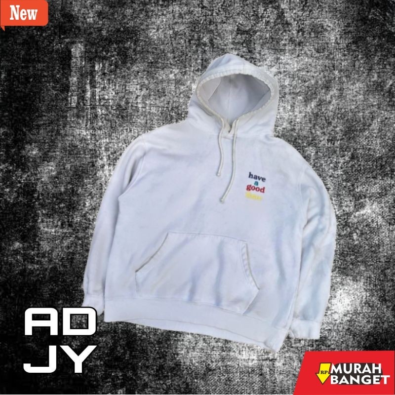 hoodie pria recomended shopee HOODIE  HAGT HAVE A GOOD TIME WHITE BACK LOGO RARE | JAKET BRANDED PRI