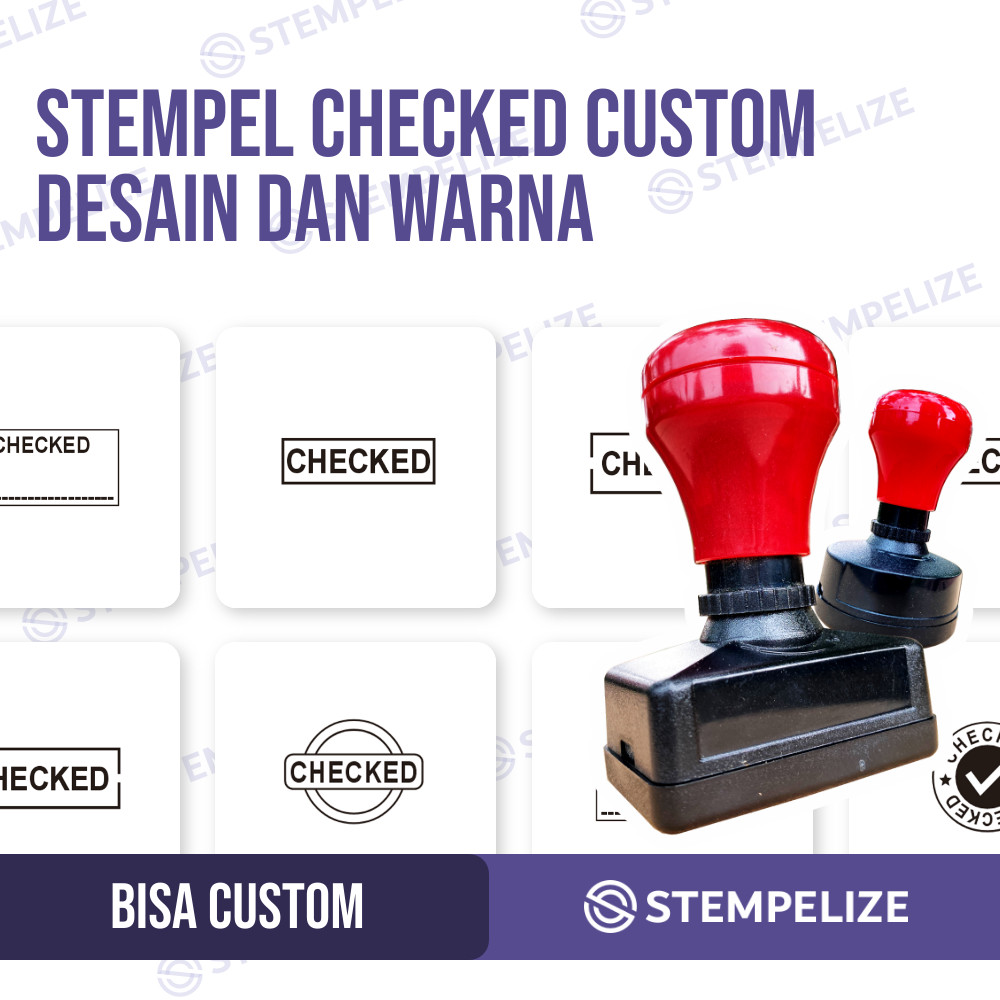 

Stempel Checked Custom Desain Dan Warna
