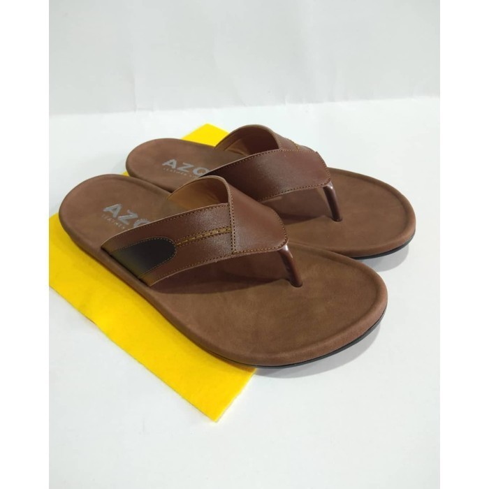 Sandal kulit asli pria Sandal kulit garut Sandal pria kulit asli - Hitam, 39