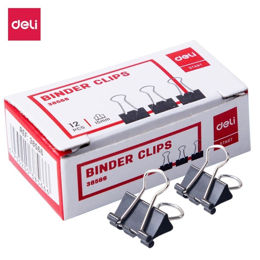 

Deli | Binder Clips 15 mm | E38566